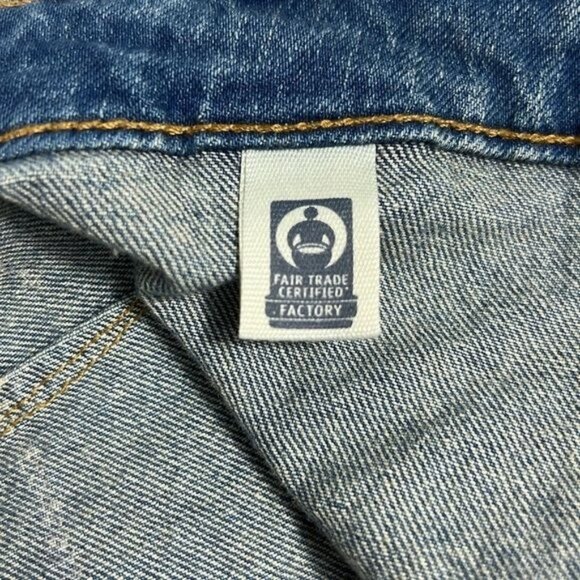 Wild Fable Denim Bustier Crop Top With Adjustable Straps Womens Sz L - Picture 6 of 8